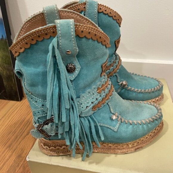 **SOLD** El Vaquero Arya Silverstone Turquoise EU36 *Run BIG - fit like EU37* - Picture 3 of 9